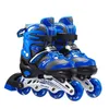 Inline rullskridskor pu läder rullskridskor inline skridskor ajusterbara skridskor sneakers barn pojkar flickor hjulskor för utomhussport 231012