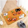 Tappeti 2023 Halloween Cartoon Tappeto Bagno Ingresso Zerbino Tappeti da pavimento per interni Tappetino assorbente Tappetino antiscivolo da cucina Decorazioni per la casa