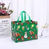 Decorações de Natal 1 Pc Grandes Sacos de Presente Não-Tecido Xmas Treat Bag Reutilizável Tote com alças para Kid Candy Goodie Party Favor