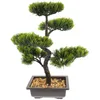 Flores decorativas plantas falsas interior falso bonsai árvore ornamento bonito artificial realista mini