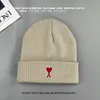 Cappello invernale lavorato a maglia di marca ami da donna, berretto firmato Beanie Cap, cappello caldo da coppia ispessito, berretto di lana morbida