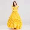 Cosplay New Fantasia Halloween Cosplay Adult Princess Belle Costume Long Dress Women Southern Costumplay
