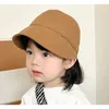 Haaraccessoires Baby Zonnehoed Zomer Effen Kleur Brede Rand Kids Baseball Cap Verstelbare Kinderen Meisjes Jongens Visser Hoeden Pography Props