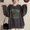 Hoodies femininos coreano moda feminina fina moletom ucua carta impressão hoodie 2023 outono manga longa o-pescoço pullovers feminino oversized