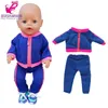 Vestiti per bambole per bambole 43 cm Born Baby Jacket Pants Set 17 "Piumino per bambini Giocattoli Wear 231012