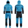 Wetsuits Drysuits erkekler için kayak drysuit kuru takım elbise lateks manşet ve sıçrama yakalı üçlü su geçirmez malzeme kano sörf kürek dm114 231011