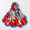 Sjaals Dames Hijaabs Sjaal Mode Gedrukt Zijde Moslim Hijab 90 180 Dames Sjaals En Wraps Satijn Voor Vrouwen