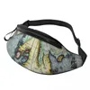 Waist Bags Map Of The Americas Bag Vintage Hiking Unisex Pack Polyester Fashion