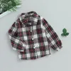 Jackets Toddler Baby Plaid Shirt Jacket Casual Lightweight Warm For Infant Boy Girl Spring Outwear Children's Clothing