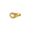 Pierścienie klastrowe luksusowe pierścienie dla kobiet worka designerska Pierścień Modny Modna prosta regulowana rozmiar Plane srebrne złote pierścionki projektanty vintage litery popularne