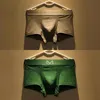 4 pack fashion brand cotton men's underwear Men's boxers personality trend U raised pouch breathable boxer shorts head youth soil