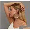 Hoop Huggie Bamboo Hoop Boucles d'oreilles Personnaliser Nom Boucle d'oreille Style Bambou Boucles d'oreilles personnalisées avec des mots de déclaration Numéro Bijoux Boucles d'oreilles Dhw3O