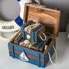 宝石箱3IN1地中海の木製収納ボックスホーム装飾宝石箱