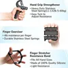 Hand Grips 5/6pc/Set Fitness Hand Grip Set Adjustable Power Strength Finger Trainer Forearm Muscle Workout Grip Ring Exerciser Gripper Ball 231012