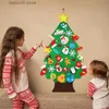 Juldekorationer kände julgran barn Diy Xmas Santa Claus Tree Gift God Juldekor 2024 Noel Tree Gott nytt år 2023 Natal Tree T231012