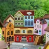 Poppenhuisaccessoires Diy Mini Home Poppenhuis met meubelverlichting Miniaturas Casa Miniatuurartikelen voor kinderen Speelgoed Verjaardagscadeaus 231012