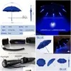 Paraplyer coolt paraply med LED -funktioner 8 rib ljus transparent handtag1747908 hem trädgård hushållning organisation regn redskap dhben