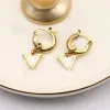 Cooper V Letter Earrings Retro Letter Designer Earrings Women Charm Studs Lady Simple Pendant Eardrop For Party Jewelry Wholesale