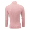 Suéteres para hombre Suéter de cuello alto Casual de punto Cálido Fitness Hombres Jerseys Tops 231012