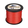 Linha de trança Hercules 300M 500M 1000M Linha de pesca 12 fios multifilamento vermelho 10-420LB Pe trançado suave resistente super forte fio carpa 231012