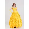 Cosplay New Fantasia Halloween Cosplay Adult Princess Belle Costume Long Dress Women Southern Costumecosplay