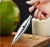 Fruit Vegetable Tools Coconut Opener Tool Stainless Steel White Coconuts Knife Water Punch Tap Drill St Open Hole Cut For Fresh SN876