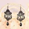 Bröllop smycken set yiyaofa handgjorda överdrivna set gotiska svart spets halsband örhänge kvinnor tillbehör parti fys 02 231012