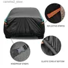 Bilskydd Universal SUV/sedan/Hatchback Full Car Covers Outdoor Waterproof Sun Rain Snow UV Protectio Black Green Splicing Color Cover Q231012