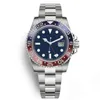 Style Style Mens Watch Automatyczne zegarki mechaniczne ze stali nierdzewnej niebieski czerwony ceramiczny szafir szklarki 40 mm mężczyzn zegarki nadgarstka3111