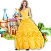 Cosplay New Fantasia Halloween Cosplay Adult Princess Belle Costume Long Dress Women Southern Costumecosplay