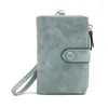 Portafogli in pelle da donna Tasca portamonete Porta carte Hasp Porta soldi Casual Borsa lunga da donna con frizione Porta telefono Portafoglio carino a 8 colori