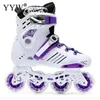 Patines de ruedas en línea Patines de ruedas profesionales en línea, zapatos de patinaje para adultos, zapatillas de deporte de 4 ruedas, Patines de velocidad Slalom, patinaje libre, Patines de carreras 231012