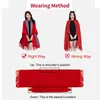 Shawls Women Winter Poncho with Sleeve Shawls and Wraps Pashmina Red Thicken Scarf Stoles Femme Hiver Warm Reversible Ponchos and Capes 231012