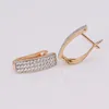 Stud MxGxFam Mix Gold Color Mirco Full Zircon Hoop Brincos para Mulheres 18 K Moda Jóias CZ AAA Níquel Livre 231011