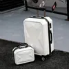 Suitcases Diamond Luggage Trip Female Universal Wheel Student Pull Rod Male Korean Leather Suitcase Black Walizki