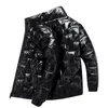 Parkas de plumón para hombre Abrigos de invierno estilo masculino breve párrafo moda guapo brillante abrigo de temporada de pan ligero 231011