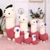 Bonecas de pelúcia 6 cores brinquedo alpaca 28cm boneca animal bonito macio algodão recheado decoração de escritório em casa crianças menina aniversário presente de natal 231012