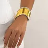 Trendy Multicolor Cuff Wide Bangles Vintage Fashion Gold Silver Color Metal Bracelets Bangles For Women New Gift Jewelry