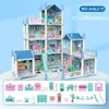 Accessoires de maison de poupée 3D, vente transfrontalière, jouets familiaux pour enfants et filles, grand château de princesse, ensemble d'assemblage de Villa, 231012