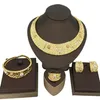 Bröllopsmyckesuppsättningar som säljer brasiliansk lyx Dubai Goldplated Set Italian Four Party WDDing Gift FHK13649 231012