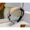 Headbands 2Colors Super Quality Classic Bletter Designers Headband Mix Colors Stripes Pattern Brand Women Hair Hoop Jewelry Hairjewelr Dhh3J