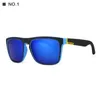 Óculos de sol polarizados da moda para PC UV400 Design italiano Cool Men Women Square Gafas de sol multicolorido