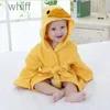 Ręczniki szlafroki detaliczne Baby Bathrobes/Dziecięcy ręcznik do kąpieli/niemowlę ręcznik z kapturem/kreskówka dla zwierząt/modelowanie Robel231121