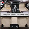 Golvmattor mattor Kahool Anpassade bilgolvmattor för Hyundai Encino Veracruz Palisade Auto Accessories Foot Carpet Q231012