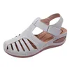 Sandaler Womens Wedge Soft Hollow Stängd tå skor Summer Platform Tan for Women Storlek 11 Sexig