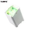 V-Show Battery Uplight 6x18w RGBWA+UV 6 in 1 led par light wireless battery & Remote Control 4pcs with bag