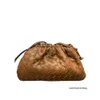 デザイナーBotega v Luxury Bag本物のクラウドプリーツファッションバッグポーチカセット小さなレザーバッグワンショルダークロスボディdumplingバックルoutxz7n