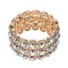 Charm armband charm armband rhinestone pärla armband kvinna brud smycken stretch europeisk mode