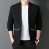 Erkek Sweaters Üst Sınıf 2023 Marka Tasarımcı Moda Örgü Grafik Hırka Erkekler İçin Kazak Kazak Günlük Koreli Ceket Mens Giyim 231011