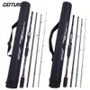 Tekne Fishing Rods Goture XTECTER RODNING ROD Karbon Fiber MHM Power 198 Döküm Cazetimi 4 Bölümler Seyahat Sazan 231012